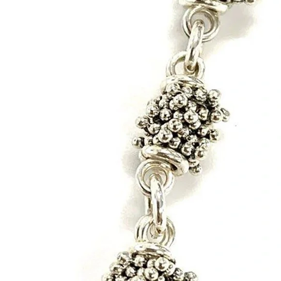 Michael Dawkins Caviar 925 Sterling Silver Beaded Link 18 Necklace